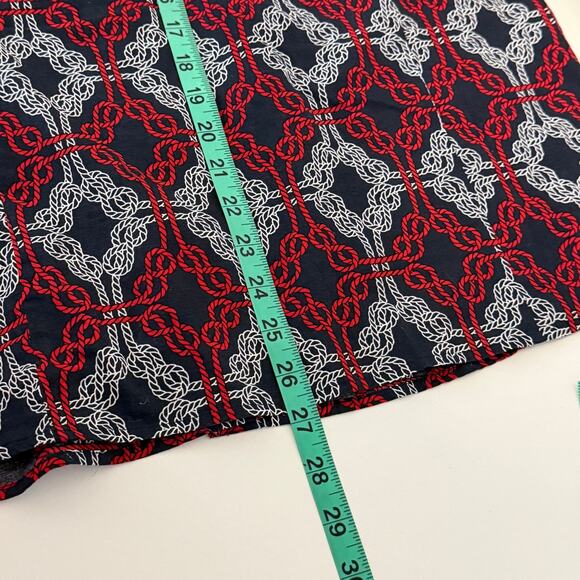 Tommy Hilfiger Abstract Roll Tab Sleeve Cotton Utility Shirt Sz L Preppy Coastal - Picture 10 of 10